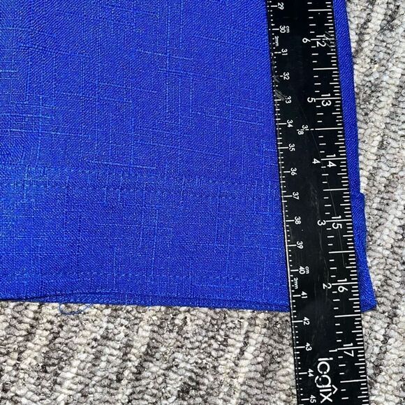 Allison Daley Womens Blazer Size 8P‎ Blue Notch Lapel 3/4 Sleeves Button Front - Picture 7 of 10